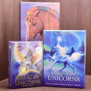 *sold Mercari* Oracle Cards Lot - Unicorn & Horse Theme